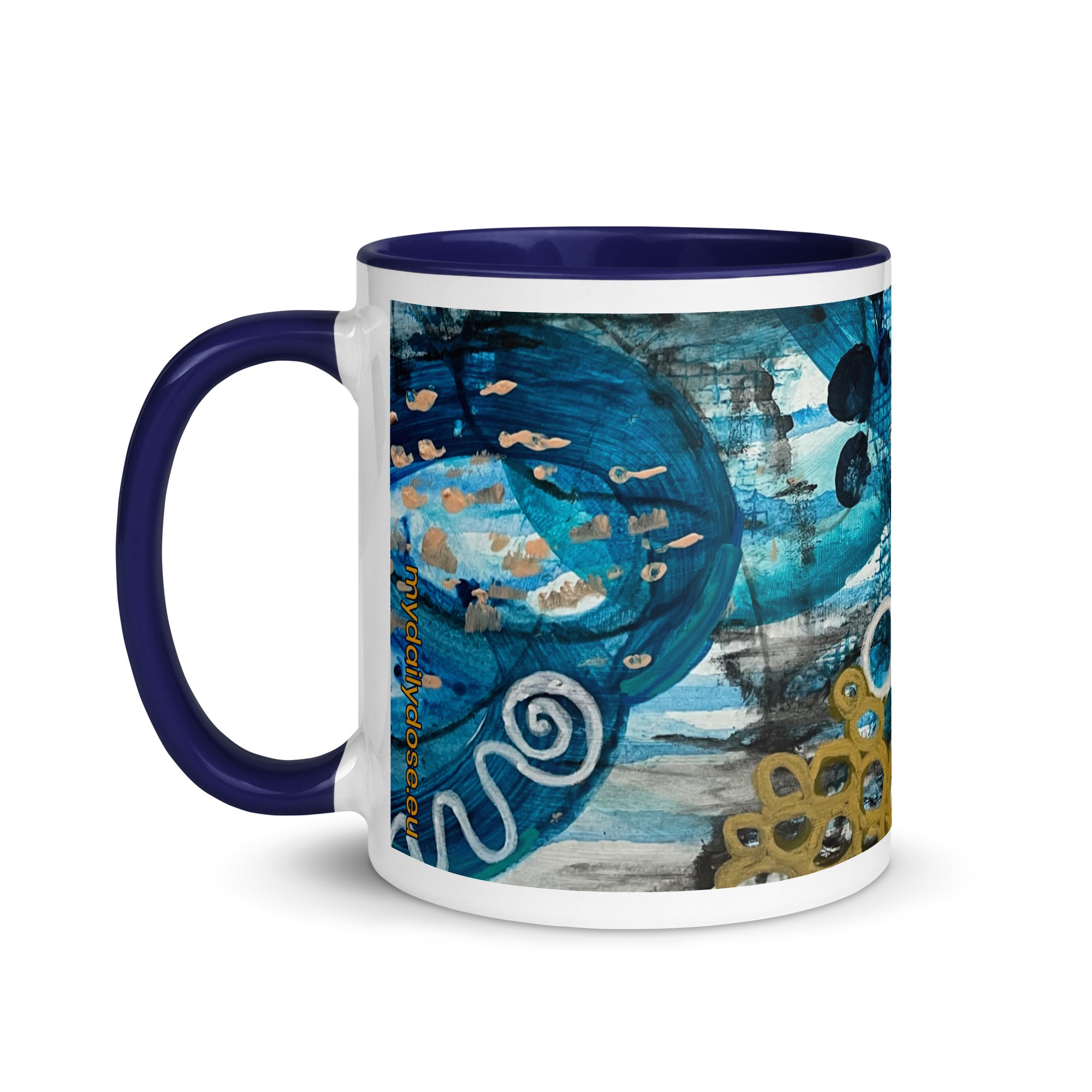 #mydailydose MUG with Dark Blue Character Curiosity 2 - Image 4