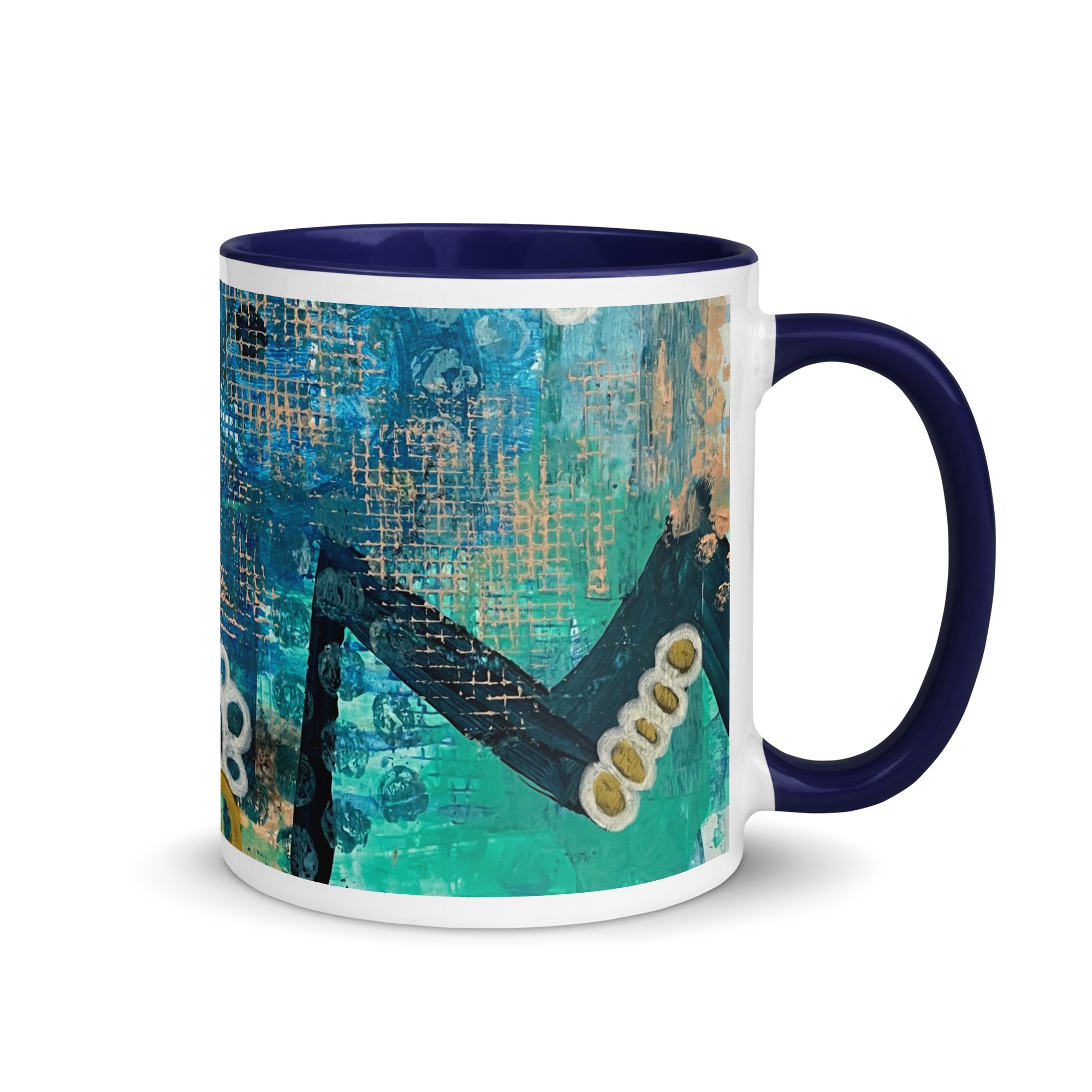#mydailydose MUG with Dark Blue Character Curiosity 2 - Image 2