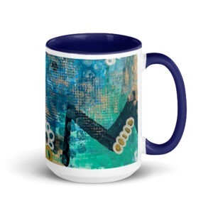 #mydailydose MUG with Dark Blue Character Curiosity 2